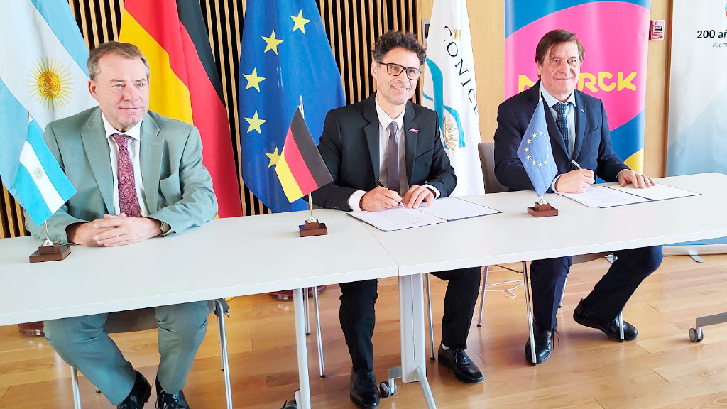 Merck, ciencia, tecnología, Life Science Argentina, Healthcare biotecnológico, Electronics materiales de alta tecnología, centro logístico Ezeiza / Carlos Spegazzini, reducción de CO₂ 350 toneladas al año, Premio Merck–CONICET, Marcelo Ponte Merck, historia Merck 1668 Darmstadt, inversión sustentable Merck, comunidad científica argentina