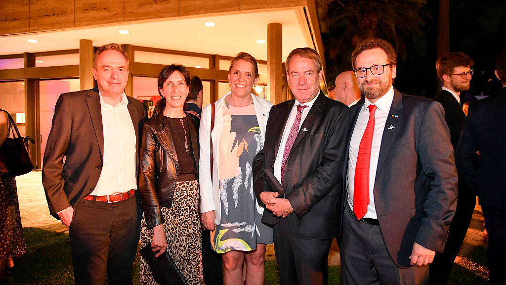 Embajada de Alemania, Dieter Lamlé, 200 años de inmigración alemana en la Argentina, reunificación alemana, comunidad alemana en Argentina, 35 años reunificación, 200 años inmigración, Dieter Lamlé, Muro de Berlín, galería de fotos evento diplomático