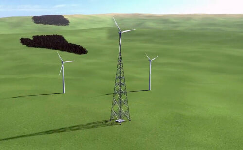 GICON, turbina eólica, Alemania, aerogenerador más alto del mundo, energía eólica Alemania, torre eólica de 365 metros, innovación en energía renovable, energía eólica terrestre, turbina eólica telescópica, prototipo de aerogenerador, Jochen Großmann GICON, eficiencia energética en altura