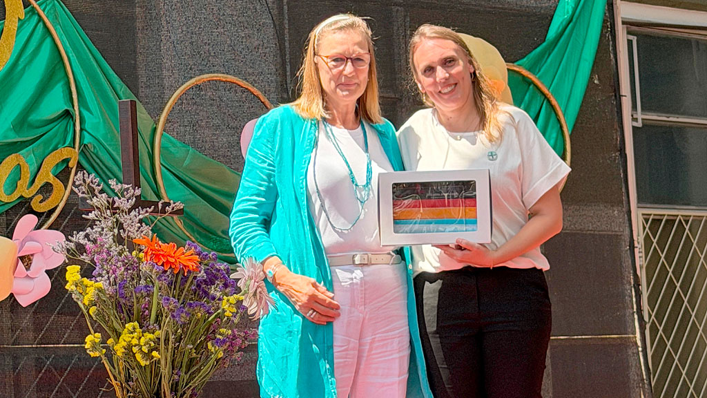 Instituto Luis Siegel, Los Polvorines, AGDS, colegio alemán Los Polvorines, celebración 50 años Luis Siegel, AGDS Argentina escuelas alemanas, Embajada Alemania educación Argentina, Pastor Luis Siegel pionero educación, bicentenario amistad argentino alemana, Congregación Evangélica educación, comunidad germana Los Polvorines, Paula Schäfer directora Luis Siegel, Brigitte von der Fecht AGDS