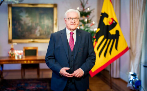 Frank-Walter Steinmeier, Ucrania, Valores europeos, mensaje navideño Alemania, solidaridad con Ucrania, guerra en Ucrania, valores europeos, presidente alemán, Palacio de Bellevue, democracia europea
