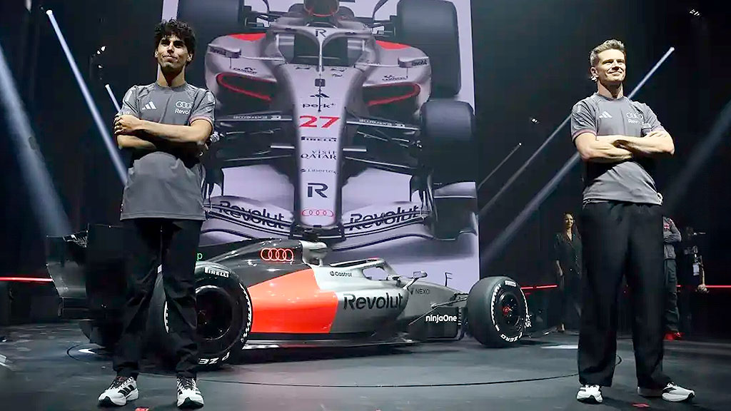 Audi, Fórmula 1, Mattia Binotto, debut Audi Fórmula 1, Audi fabricante F1, Nico Hülkenberg Audi, Gabriel Bortoleto, unidad de potencia Audi, temporada 2026 Fórmula 1, presentación Audi Berlín