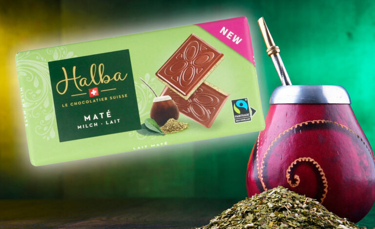 Halba, yerba mate, chocolate suizo, innovación yerba mate, mate bombilla, Cooperativa Coop, chocolate Argentina, yerba mate Europa, Pratteln Basilea