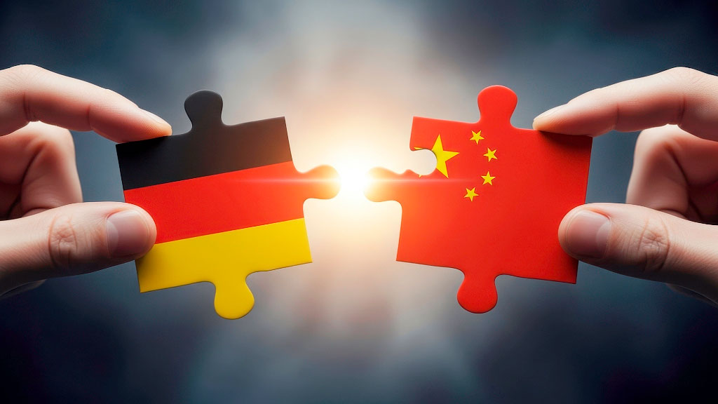 Friedrich Merz, China, Comercio exterior alemán, Merz China relaciones comerciales Alemania, Alemania China socio comercial 2025, dependencia económica Alemania China, tierras raras Alemania China, déficit comercial Alemania China, exportaciones alemanas China caída, DIHK China empresas alemanas