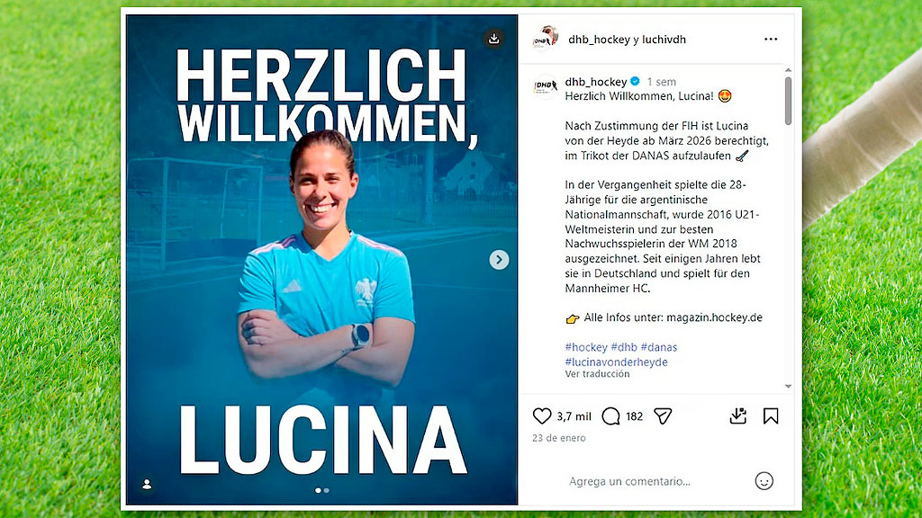 Lucina Von der Heyde, Las Leonas, seleccionado alemán, Fernando Ferrara, hockey femenino Argentina, Mannheimer HC, cambio selección deportiva, hockey sobre césped, Confederación Argentina Hockey, Gonzalo Peillat