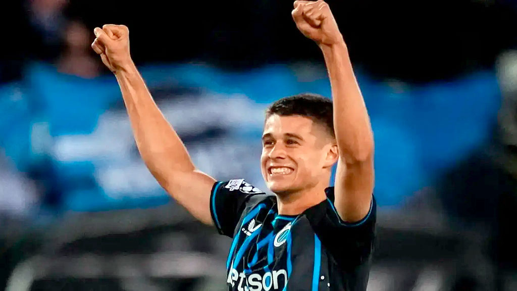 Nicolò Tresoldi, Selección Argentina, UEFA Champions League, Brujas, europibe Argentina, Tresoldi doble nacionalidad, Scaloni europibes, Tresoldi gol Atlético Madrid, AFA doble nacionalidad Europa