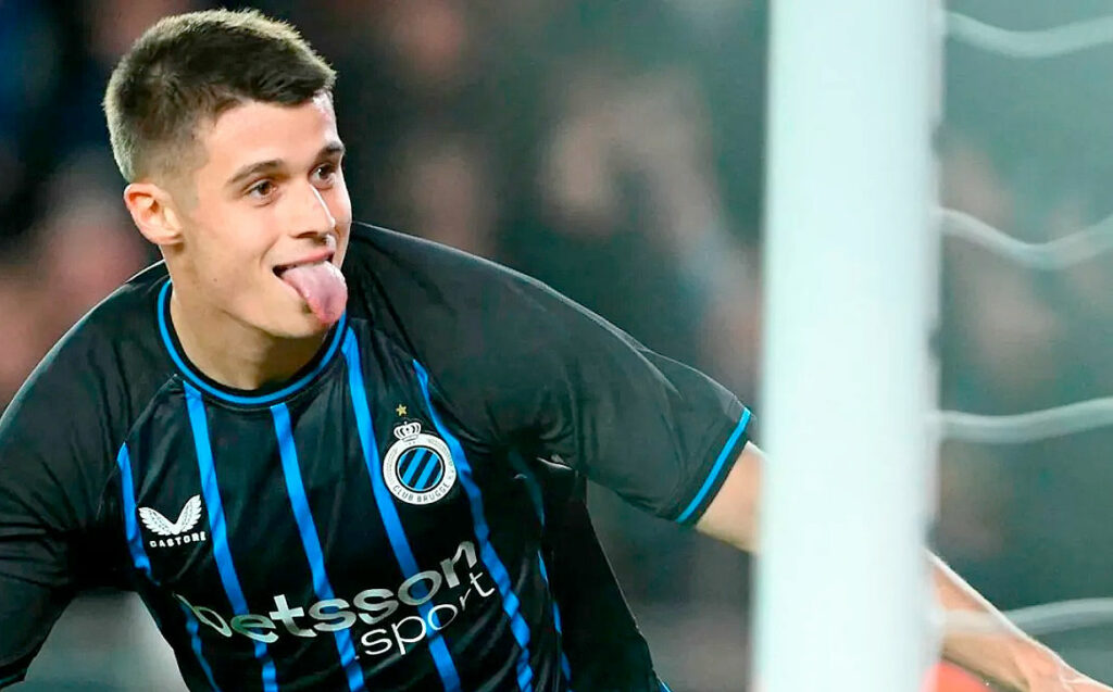 Nicolò Tresoldi, Selección Argentina, UEFA Champions League, Brujas, europibe Argentina, Tresoldi doble nacionalidad, Scaloni europibes, Tresoldi gol Atlético Madrid, AFA doble nacionalidad Europa