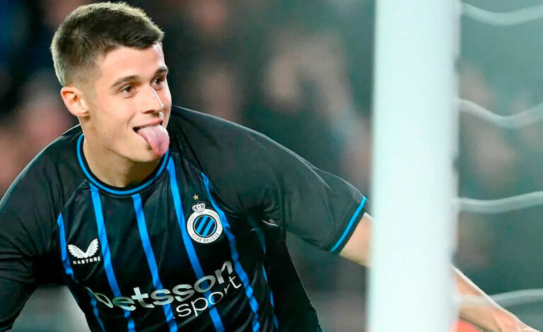 Nicolò Tresoldi, Selección Argentina, UEFA Champions League, Brujas, europibe Argentina, Tresoldi doble nacionalidad, Scaloni europibes, Tresoldi gol Atlético Madrid, AFA doble nacionalidad Europa