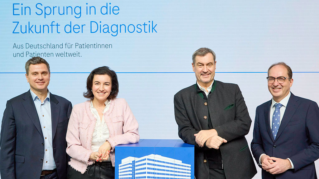 Roche, Penzberg, centro de diagnóstico, Baviera, test Alzheimer sangre, Penzberg Alemania Europa, innovación médica, diagnóstico temprano, inversión farmacéutica, biotecnología Alemania, investigación biomédica, Roche 300 millones euros