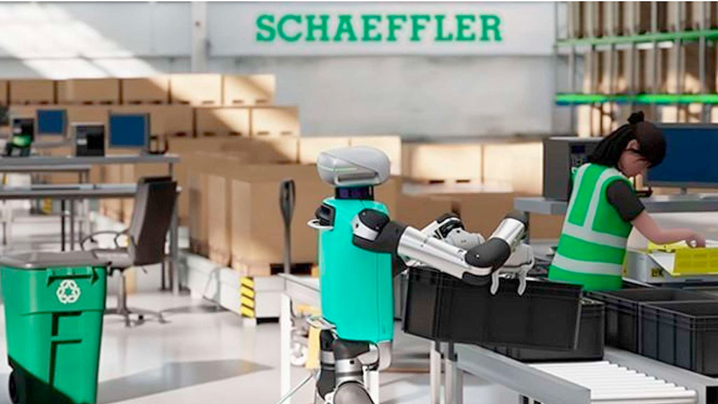 Schaeffler, robots humanoides, Tesla, inteligencia artificial, Elon Musk, robots industriales, tecnología alemana, actuadores robóticos, automatización industrial, Herzogenaurach, innovación robótica