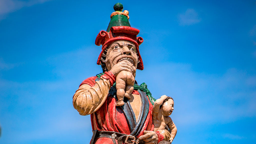 Berna, Kindlifresserbrunnen, Suiza, fuente devorador niños, historia, antisemitismo, Suiza siglo XVI