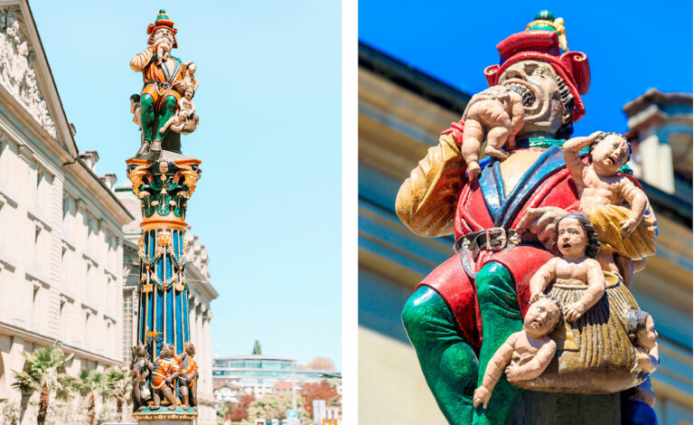 Berna, Kindlifresserbrunnen, Suiza, fuente devorador niños, historia, antisemitismo, Suiza siglo XVI