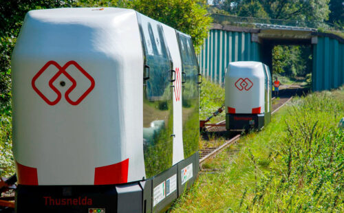 MONOCAB OWL, Renania del Norte-Westfalia, movilidad rural, Alemania, monorraíl autónomo, vías abandonadas, transporte rural