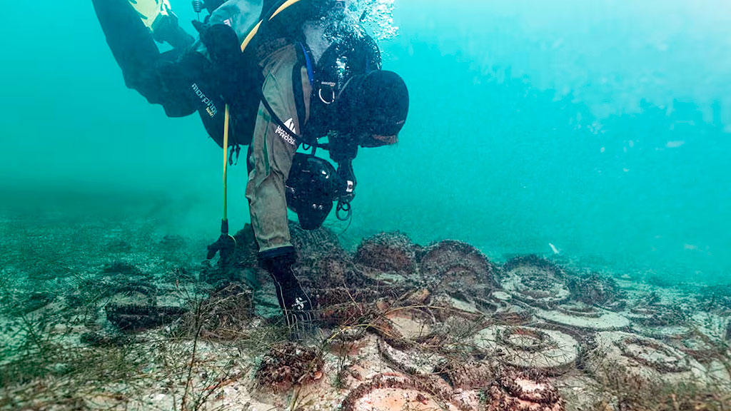 Arqueología subacuática, Lago de Neuchâtel, Suiza, Imperio Romano, naufragio