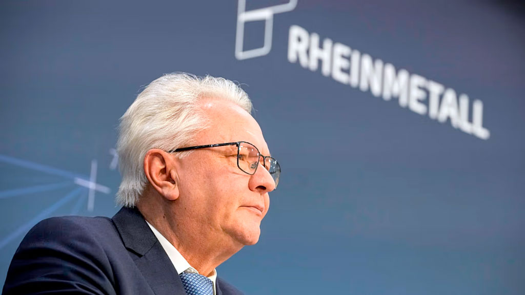 Rheinmetall, Armin Papperger, Alemania, Industria militar alemana, Armin Papperger Rheinmetall, producción munición convencional, industria militar alemana 2025, Alemania supera Estados Unidos defensa, rearme Alemania Zeitenwende, Rheinmetall ingresos 2025, proyectiles artillería Alemania, OTAN exportaciones armamento