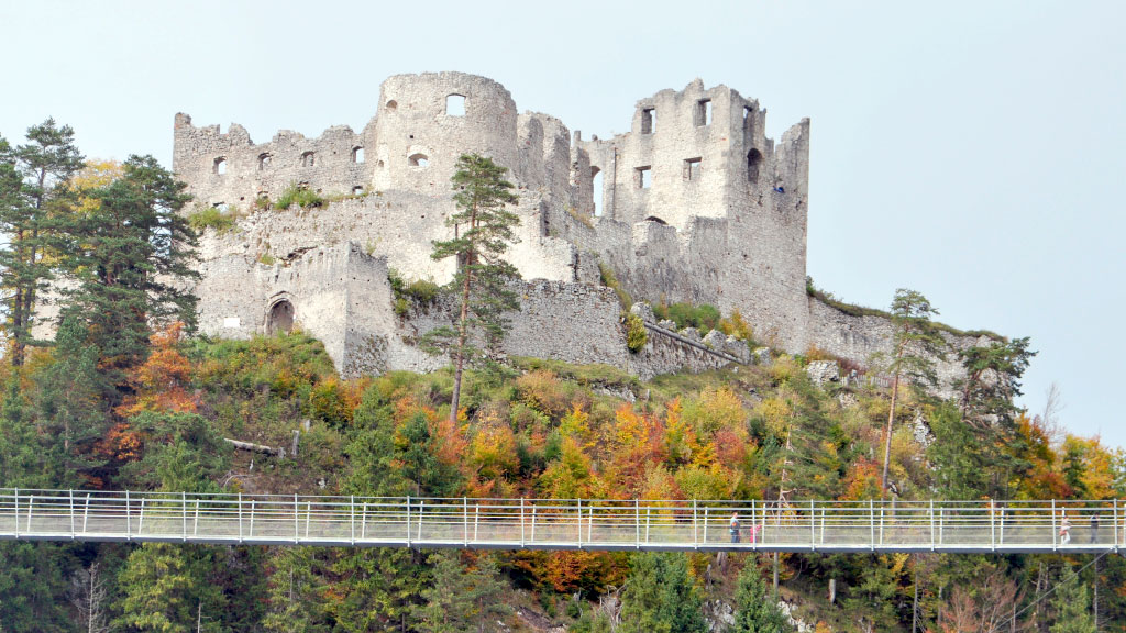 Highline 179, Tirol , Castillo Ehrenberg, puente colgante, Austria, Alpes, Highline 179 Tirol, puente colgante Austria, puente tibetano Reutte, castillo Ehrenberg Tirol, turismo aventura Austria, puente peatonal más largo, Tirol que visitar, puente Guinness récord Austria, viaje Tirol invierno, turismo Alpes austriacos