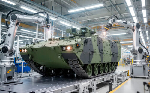 industria automotriz alemana, industria de defensa, Zeitenwende, Volkswagen Iron Dome Rafael, Dräxlmaier blindado Boxer, KNDS Deutschland Bundeswehr, planta Osnabrück Volkswagen, reconversión militar Alemania, rearme europeo industria, recortes empleo Volkswagen, Zeitenwende industria alemana