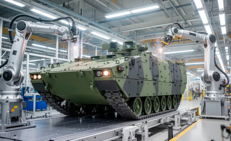 industria automotriz alemana, industria de defensa, Zeitenwende, Volkswagen Iron Dome Rafael, Dräxlmaier blindado Boxer, KNDS Deutschland Bundeswehr, planta Osnabrück Volkswagen, reconversión militar Alemania, rearme europeo industria, recortes empleo Volkswagen, Zeitenwende industria alemana