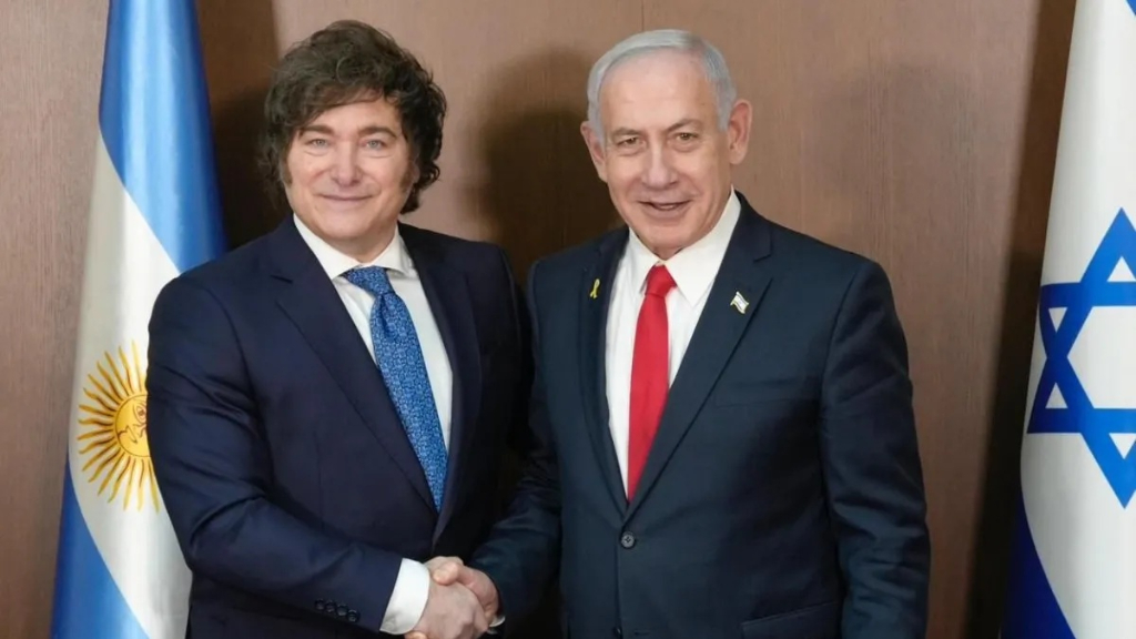 Javier Milei, Benjamin Netanyahu,, Argentina, Medio Oriente