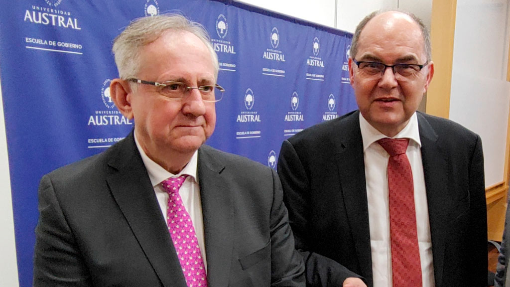 Mercosur, Unión Europea, Universidad Austral, Christian Schmidt, Fundacion Hanns Seidel, Klaus Binder, Peter Neven, Alfonso Santiago, Federico Pinedo, G20, Marisa Bircher, Damián Arabia, Carmen Álvarez Rivero, Celina Cantú, Florencia Donovan