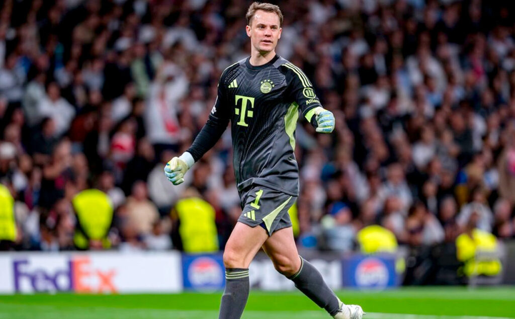 Manuel Neuer, Bayern Múnich, Champions League, Nagelsmann arquero titular, Real Madrid 2026, Neuer selección alemana Mundial, Neuer Jugador del Partido, Bayern Múnich cuartos de final, Neuer atajadas Bernabéu, selección alemana arquero Mundial, Neuer retiro selección, Bayern Madrid ida cuartos, Kylian Mbappé, Vinicius Junior, Jude Bellingham