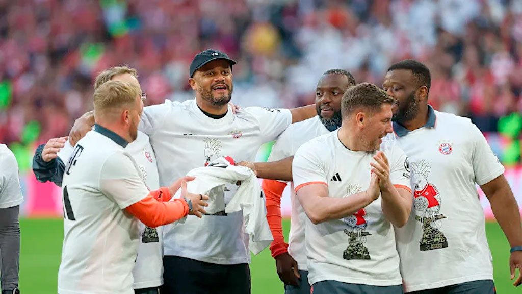 Vincent Kompany, Bayern Múnich, Bundesliga, Kompany entrenador Bayern, Bayern Múnich campeón Bundesliga, historia Vincent Kompany, DT Bayern Múnich, Kompany racismo infancia, Bayern Múnich título 35, Pierre Kompany Congo, sistema táctico Kompany, Luis Díaz Bayern Múnich