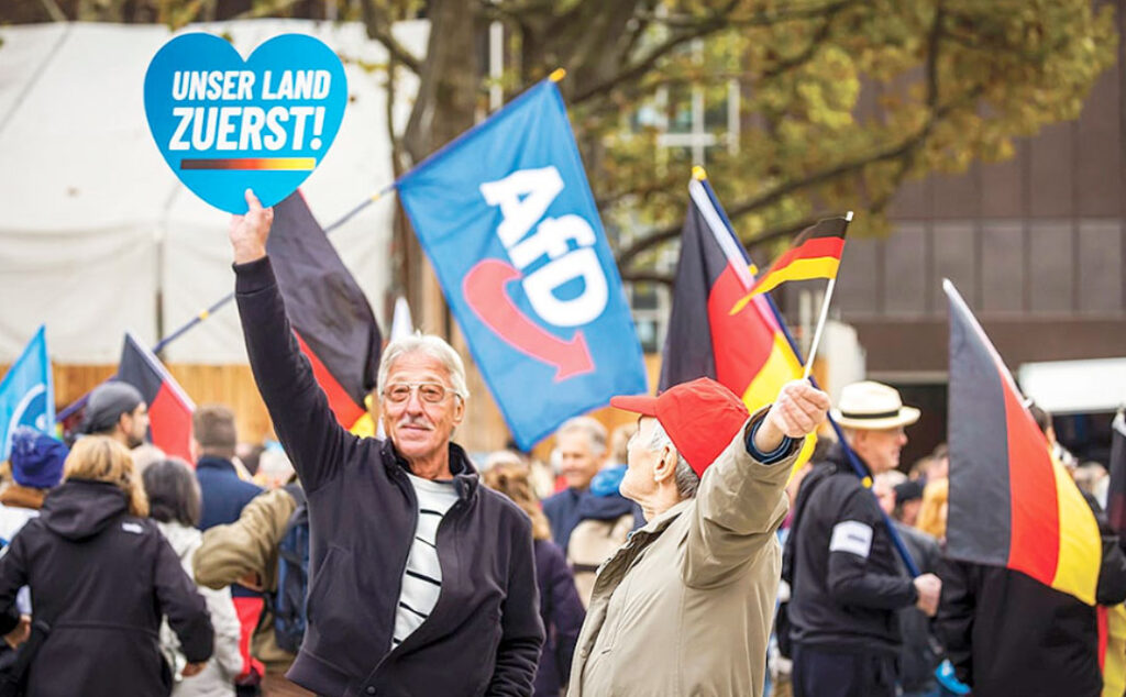 AfD, DeutschlandTrend, Friedrich Merz, AfD supera a la Unión, DeutschlandTrend mayo 2026, encuesta Infratest dimap, Friedrich Merz aprobación, coalición negra-roja Alemania, Alice Weidel AfD, ultraderecha Alemania, crisis del gobierno alemán, Boris Pistorius popularidad, Sonntagsfrage Alemania, política alemana 2026