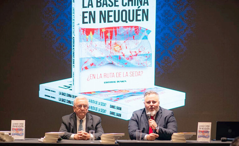 Daniel Baum, base china en Neuquén, Feria del Libro de Buenos Aires, Estación de Espacio Profundo, déficit comercial con China, Franja y Ruta de la Seda, CONAE, soberanía argentina