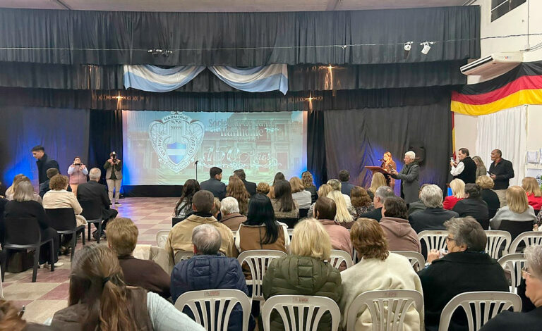 Sociedad de Canto Harmonie, San Carlos Sud, Maximiliano Pullaro, 150 aniversario San Carlos Sud, Santa Fe
