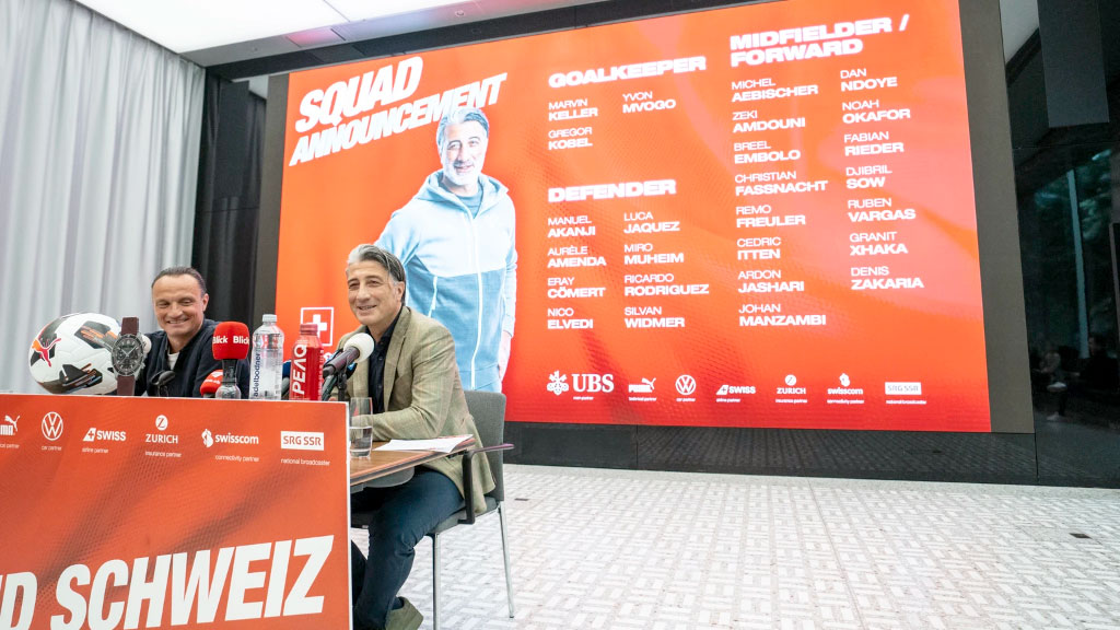 Murat Yakin, Mundial 2026, Selección de Suiza, FIFA, Estados Unidos, Canadá, México, Marvin Keller, Gregor Kobel, Yvon Mvogo, Manuel Akanji, Aurèle Amenda, Eray Cömert, Nico Elvedi, Luca Jaquez, Miro Muheim, Ricardo Rodríguez, Silvan Widmer, Michel Aebischer, Zeki Amdouni, Breel Embolo, Christian Fassnacht, Remo Freuler, Cedric Itten, Ardon Jashari, Johan Manzambi, Dan Ndoye, Noah Okafor, Fabian Rieder, Djibril Sow, Rubén Vargas, Granit Xhaka, Denis Zakaria