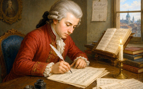 Wolfgang Amadeus Mozart, Biblioteca Nacional de Francia, compositor austríaco, Música clásica, Salzburgo, Patrimonio cultural, Musicología, Francia, Austria, Manuscritos históricos, descubren manuscrito inédito de Mozart en París, nuevas composiciones de Mozart halladas en Francia, manuscrito autógrafo de Mozart encontrado en 2026, piezas desconocidas de Mozart para flauta y arpa, hallazgo histórico en la Biblioteca Nacional de Francia