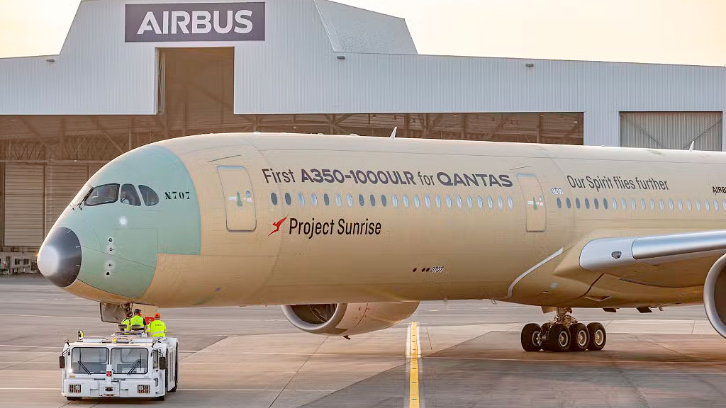 Airbus, Qantas, Project Sunrise, Aviación comercial, Australia, Toulouse, Vuelos de larga distancia, Airbus récord vuelo, vuelo sin escalas Australia Europa, Qantas Project Sunrise, vuelo más largo del mundo, Airbus A350, vuelos ultra larga distancia, Melbourne Toulouse, vuelos directos Sídney Londres, aviación comercial, Airbus Qantas