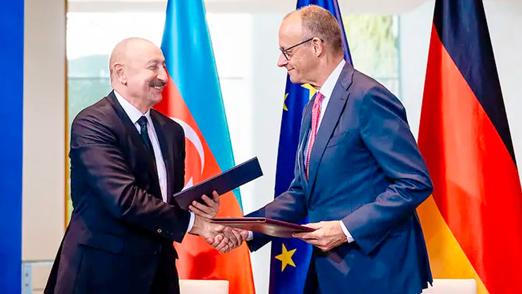 Friedrich Merz, Ilham Alíyev, Alemania, Azerbaiyán, Guerra en Ucrania, Rusia, Energía, Ucrania, reuniones secretas, gas de Azerbaiyán, energía Alemania, diplomacia, cooperación energética