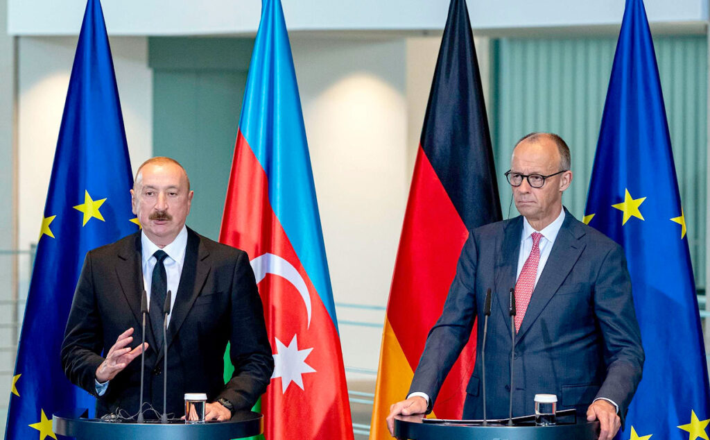 Friedrich Merz, Ilham Alíyev, Alemania, Azerbaiyán, Guerra en Ucrania, Rusia, Energía, Ucrania, reuniones secretas, gas de Azerbaiyán, energía Alemania, diplomacia, cooperación energética