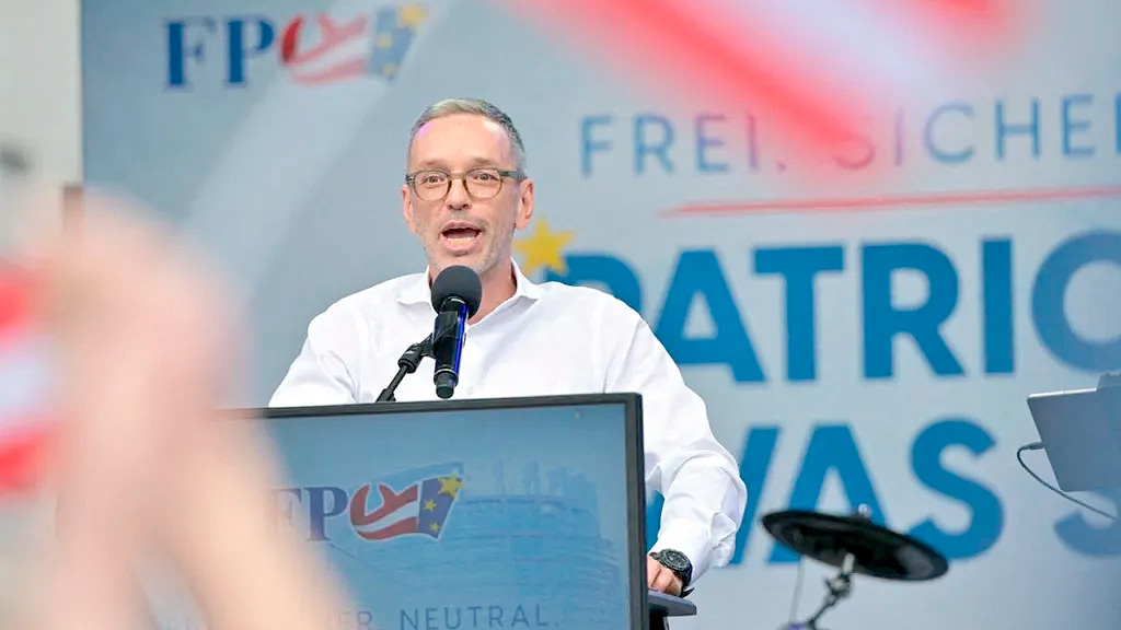 Austria, Herbert Kickl, FPÖ, FPÖ Austria, Herbert Kickl, encuesta electoral en Austria, intención de voto en Austria, ultraderecha austríaca, gobierno de Austria, ajuste fiscal en Austria, crisis económica en Austria, inflación en Austria, desconfianza política en Austria, ÖVP y SPÖ, elecciones en Austria, coalición austríaca, Christian Stocker, elecciones austríacas de 2029