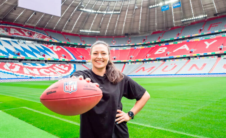 NFL, Alemania, Fútbol americano, Indianapolis Colts, entrenadora alemana, mujeres en la NFL, Harriet P. Irsay Fellowship, football americano Alemania, coach NFL, defensive backs, Super Bowl LXI, Nadine Nurasyid, entrenadora alemana NFL, mujer coach NFL, Indianapolis Colts entrenadora, Harriet P. Irsay Fellowship, alemana en la NFL, mujeres entrenadoras NFL, primera alemana NFL