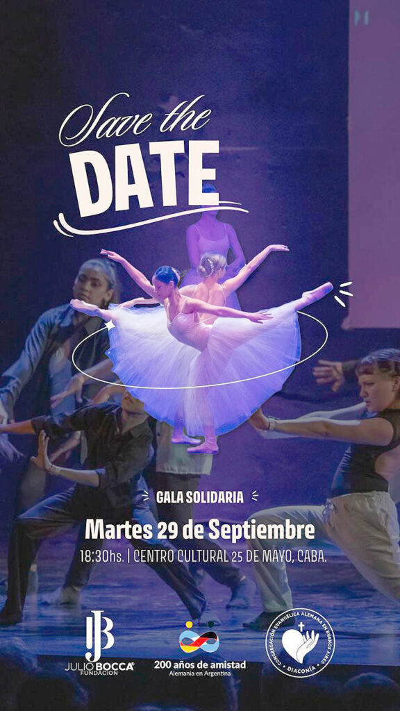 Congregación Evangélica Alemana en Buenos Aires, Diaconía, comunidad alemana en la Argentina, Hogar Germán Frers, Centro de Día Arcángel Gabriel, Marisa Stehle, gala solidaria CEABA, Fundación Julio Bocca, Centro Cultural 25 de Mayo, diaconía alemana en Argentina.