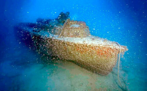 Kriegsmarine, Segunda Guerra Mundial, Mar Jónico, LS 6, lancha torpedera alemana, Leichtes Schnellboot, naufragio alemán, pecio alemán en Grecia, barco alemán Segunda Guerra Mundial, hallazgo mar Jónico, naufragio mar Jónico, LS 6 Grecia, Préveza, AegeanTec, lancha torpedera Segunda Guerra Mundial