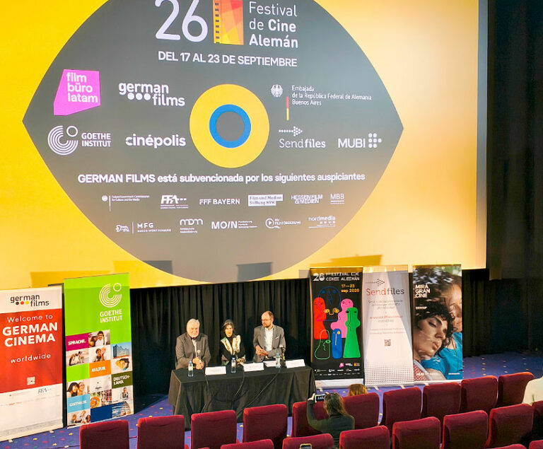 Festival de Cine Alemán, Gustav Wilhelmi, Filmbüro Latam, 26º Festival de Cine Alemán, Gustav Wilhelmi, Filmbüro Latam, cine alemán en Argentina, Goethe-Institut Buenos Aires, German Films, Friso Maecker, Yael Tujsnaider, Festival de Cine Alemán 2026, Cinépolis Recoleta, películas alemanas en Buenos Aires, El hombre que se desvanece, cine alemán contemporáneo.