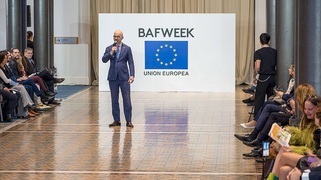 BAFWEEK, Unión Europea, Austria, Europa inspira Argentina diseña, Unión Europea Argentina, moda argentina, diseño argentino, Universidad de Palermo, estudiantes de Diseño de Moda, jóvenes diseñadores argentinos, Austria, moda austríaca, diseño austríaco, Echoes der Tiefe, Tatiana Benaroch, Nueva Bauhaus Europea, Bauhaus, Wiener Werkstätte, Secesión Vienesa, Viena, cultura austríaca, diseño de indumentaria, moda sostenible, Palacio de las Aguas Corrientes, BAFWEEK 2026, BAFWEEK Argentina