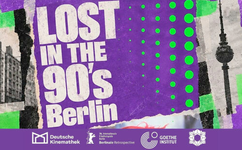 Goethe-Institut Buenos Aires, cine, reunificación alemana, Sala Lúcida, Corre Lola corre, Tom Tykwer, Franka Potente, Jeanine Meerapfel, reunificación alemana, Berlín años 90, cine alemán años 90, Deutsche Kinemathek, Festival de Cine de Berlín, Berlinale, cine sobre la reunificación alemana, Berlín estación de Friedrichstrasse 1990, ciclo de cine alemán Buenos Aires.