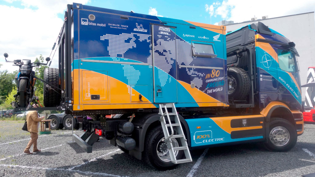 Tobias Wagner, Mercedes-Benz eActros 600, Camiones eléctricos, camión eléctrico vuelta al mundo, 80 cargas, eActros 600, IAA Transportation Hannover, electromovilidad transporte pesado, camiones eléctricos Mercedes-Benz, 45.000 kilómetros camión eléctrico, camión eléctrico Argentina, transporte eléctrico de larga distancia